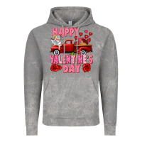 Cloud Rock Happy Valentine's day red truck Vintage Hoodie - HowdyJamesFarm