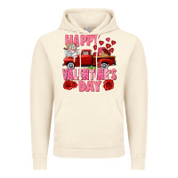 Vintage Artic Happy Valentine's day red truck Vintage Hoodie - HowdyJamesFarm