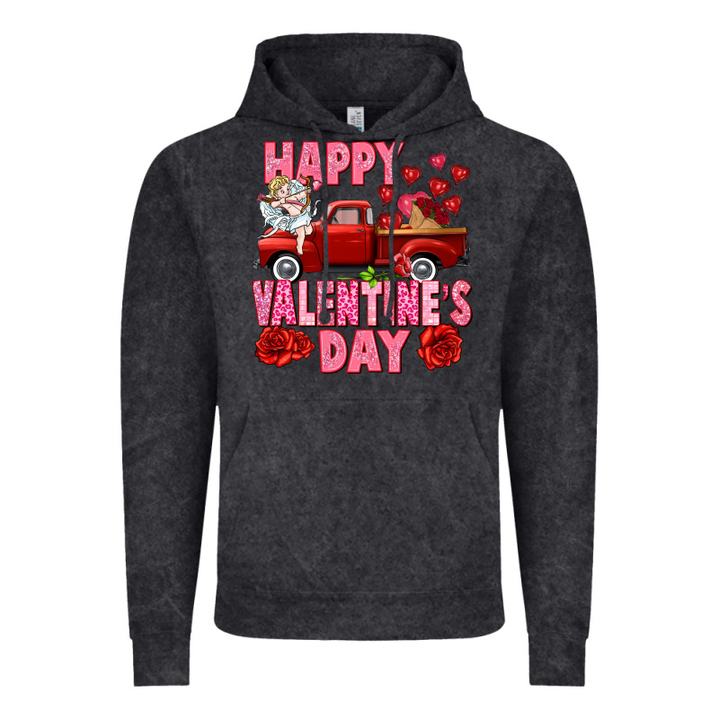 Happy Valentine's Day Red Truck Vintage Hoodie by HowdyJamesFarm | Teevron