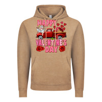 Vintage Coffee Happy Valentine's day red truck Vintage Hoodie - HowdyJamesFarm