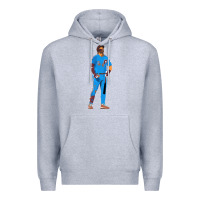 Heather Grey bryce harper powder blue Premium Hoodie - lanVoArt