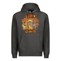 Charcoal Heather lion guard   cave painting Premium Hoodie - lanVoArt