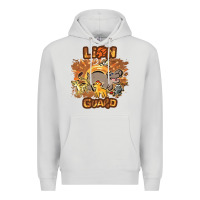 Dove Grey lion guard   cave painting Premium Hoodie - lanVoArt