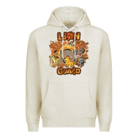 Oatmeal Heather lion guard   cave painting Premium Hoodie - lanVoArt
