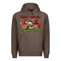 Coffee Chillin' With My Gnomies Premium Hoodie - FaDigitalArtStudio