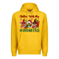 Lemon Chillin' With My Gnomies Premium Hoodie - FaDigitalArtStudio