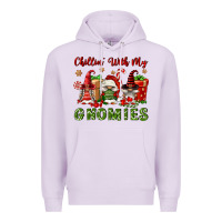 Lilac Chillin' With My Gnomies Premium Hoodie - FaDigitalArtStudio