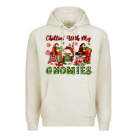 Oatmeal Heather Chillin' With My Gnomies Premium Hoodie - FaDigitalArtStudio