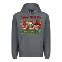 Rock Chillin' With My Gnomies Premium Hoodie - FaDigitalArtStudio