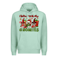 Seafoam Chillin' With My Gnomies Premium Hoodie - FaDigitalArtStudio