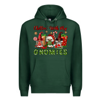 Sports Green Chillin' With My Gnomies Premium Hoodie - FaDigitalArtStudio