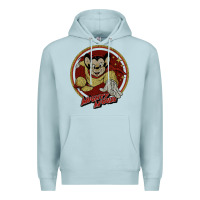 Blue Mist distressed mighty Premium Hoodie - lanVoArt