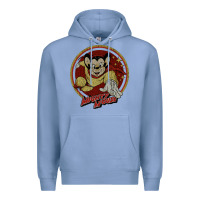 Colony Blue distressed mighty Premium Hoodie - lanVoArt