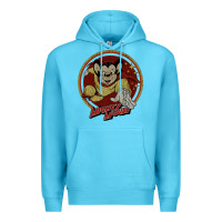 Ocean Blue distressed mighty Premium Hoodie - lanVoArt