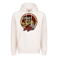 Pale Pink distressed mighty Premium Hoodie - lanVoArt