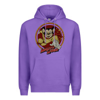 Purple distressed mighty Premium Hoodie - lanVoArt