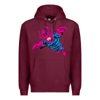 Burgundy galactus Premium Hoodie - lanVoArt