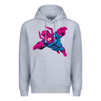 Heather Grey galactus Premium Hoodie - lanVoArt
