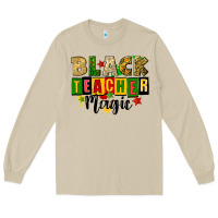 Mushroom black teacher magic juneteenth Long Sleeve Tee - CowGirlArtShop
