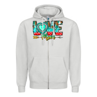 Love Mom Zipper Hoodie | Teevron