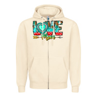 Sandshell Love Mom Zipper Hoodie - CowhideDigitalArt