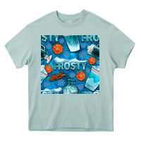Arona winter frosty coffee cups and snow seamless pattern bbs Heavy Core Tee - BundleAndBundleShop