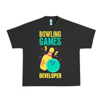 Pigment Black Bowling Games Developer Urban Heavy Tee - lanVoArt