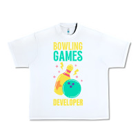 White Bowling Games Developer Urban Heavy Tee - lanVoArt