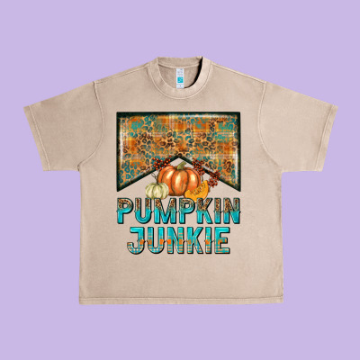 Pumpkin Junkie Urban Heavy Tee Designed By Nancycooperartshop