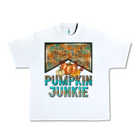 White Pumpkin junkie Urban Heavy Tee - NancyCooperArtShop