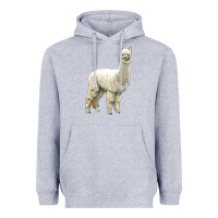 Heather Grey Alpaca Heavyweight Hoodie - LillyAllenDesigns