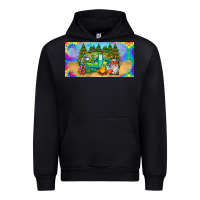 Black hippie soul license plate Urban Hoodie - BarkalooDesign