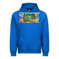 Cobalt hippie soul license plate Urban Hoodie - BarkalooDesign