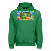 Emerald hippie soul license plate Urban Hoodie - BarkalooDesign