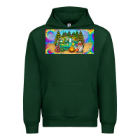 Forest Green hippie soul license plate Urban Hoodie - BarkalooDesign