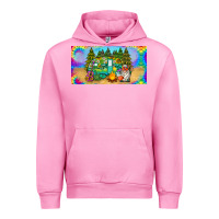 Fuchsia Pink hippie soul license plate Urban Hoodie - BarkalooDesign