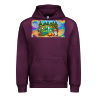 Mauve Wine hippie soul license plate Urban Hoodie - BarkalooDesign