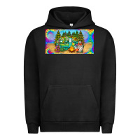 Pigment Black hippie soul license plate Urban Hoodie - BarkalooDesign
