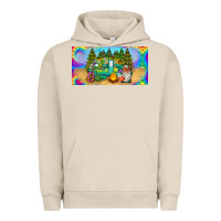 Pigment French Oak hippie soul license plate Urban Hoodie - BarkalooDesign