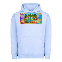 Pigment Grape Ice hippie soul license plate Urban Hoodie - BarkalooDesign