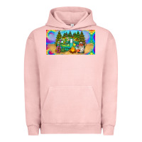 Pigment Salmon hippie soul license plate Urban Hoodie - BarkalooDesign
