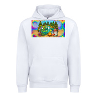 White hippie soul license plate Urban Hoodie - BarkalooDesign