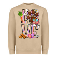 Tie Dye Easter Love Dog Paw Heavyweight Sweatshirt | Teevron
