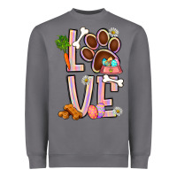 Storm Tie dye easter love dog paw Heavyweight Sweatshirt - BundleAndBundleShop