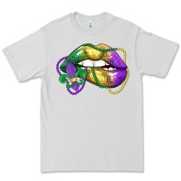 Dove Grey mardi gras lips Premium Tee - LillyAllenDesigns