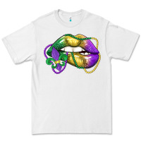 White mardi gras lips Premium Tee - LillyAllenDesigns