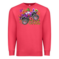 Cardinal mardi gras monster truck Premium Sweatshirt - RacoonDesign