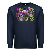 Navy mardi gras monster truck Premium Sweatshirt - RacoonDesign