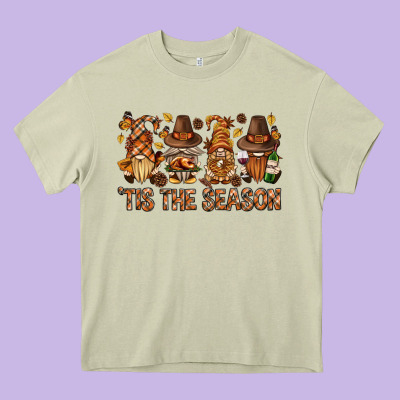 'tis The Season Gnomies Bbs Heavy Core Tee Designed By Bundleandbundleshop