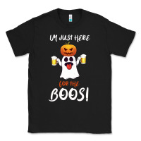 Black I'm Just Here For The Boos Classic Tee - Bettercallsaul